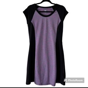 Title Nine Gidget Color Block Athletic Tennis Dress in Gray and Purple size M
